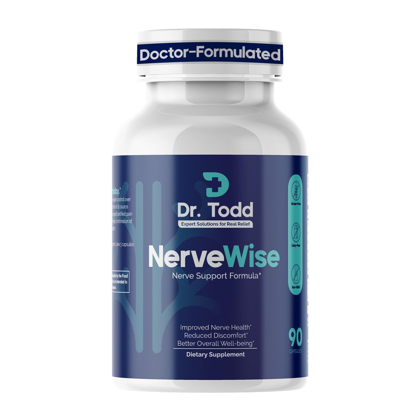 Dr. Todd NerveWise Nerve Support Supplement Capsule 90 Count