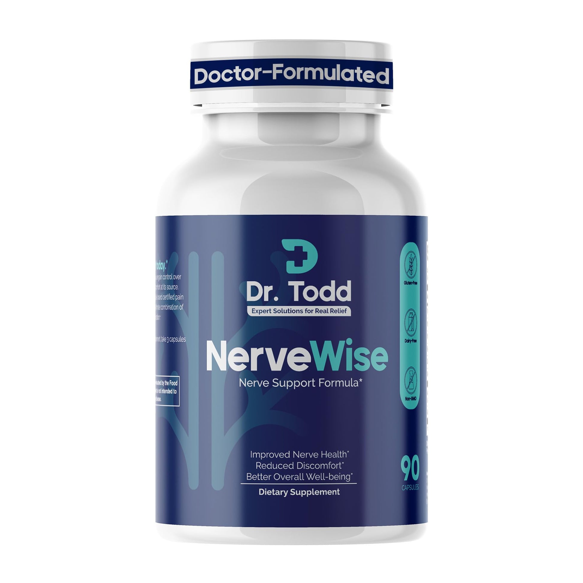 Dr. Todd NerveWise Nerve Support Supplement Capsule 90 Count