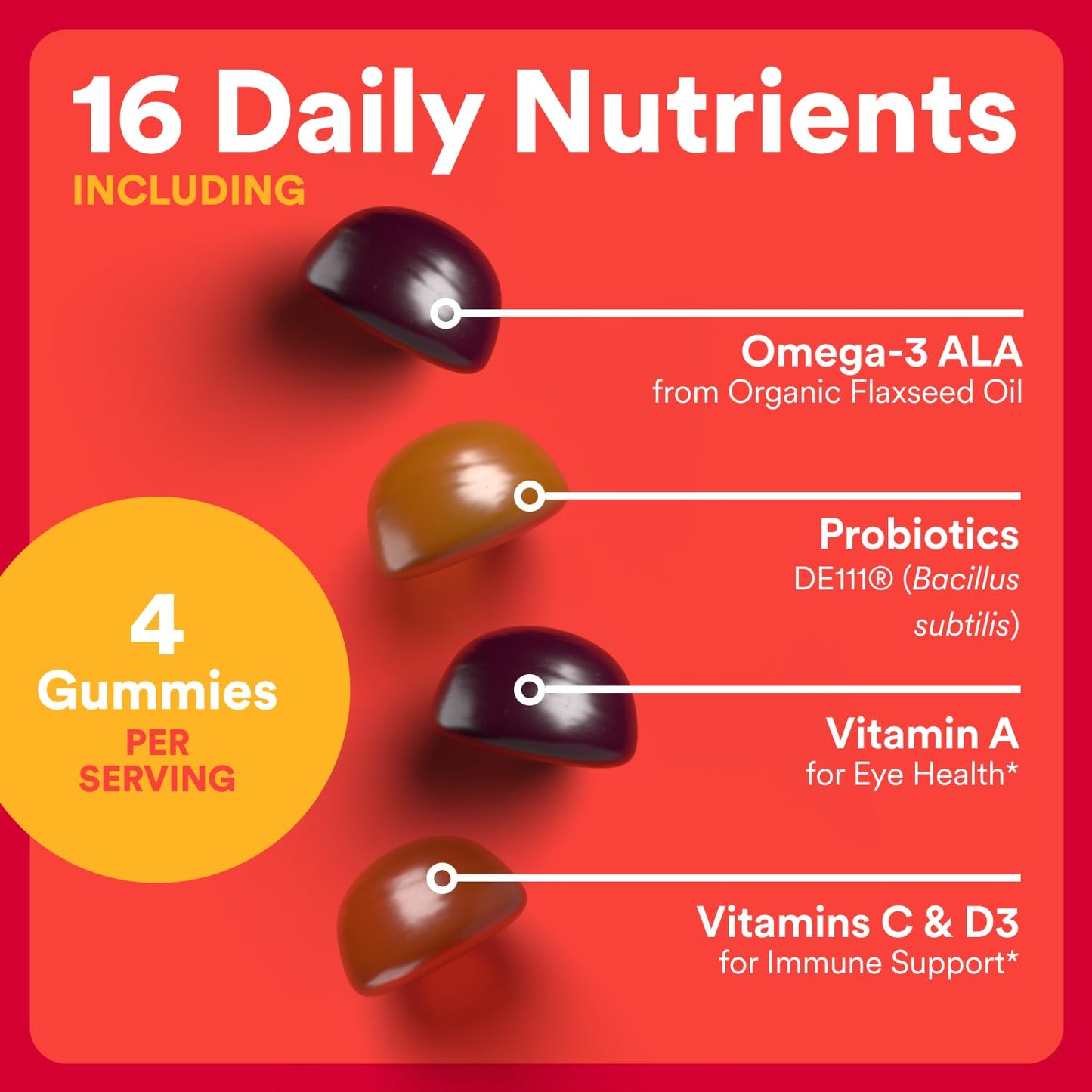 SmartyPants Organic Kids Multivitamin Gummies 120 Count