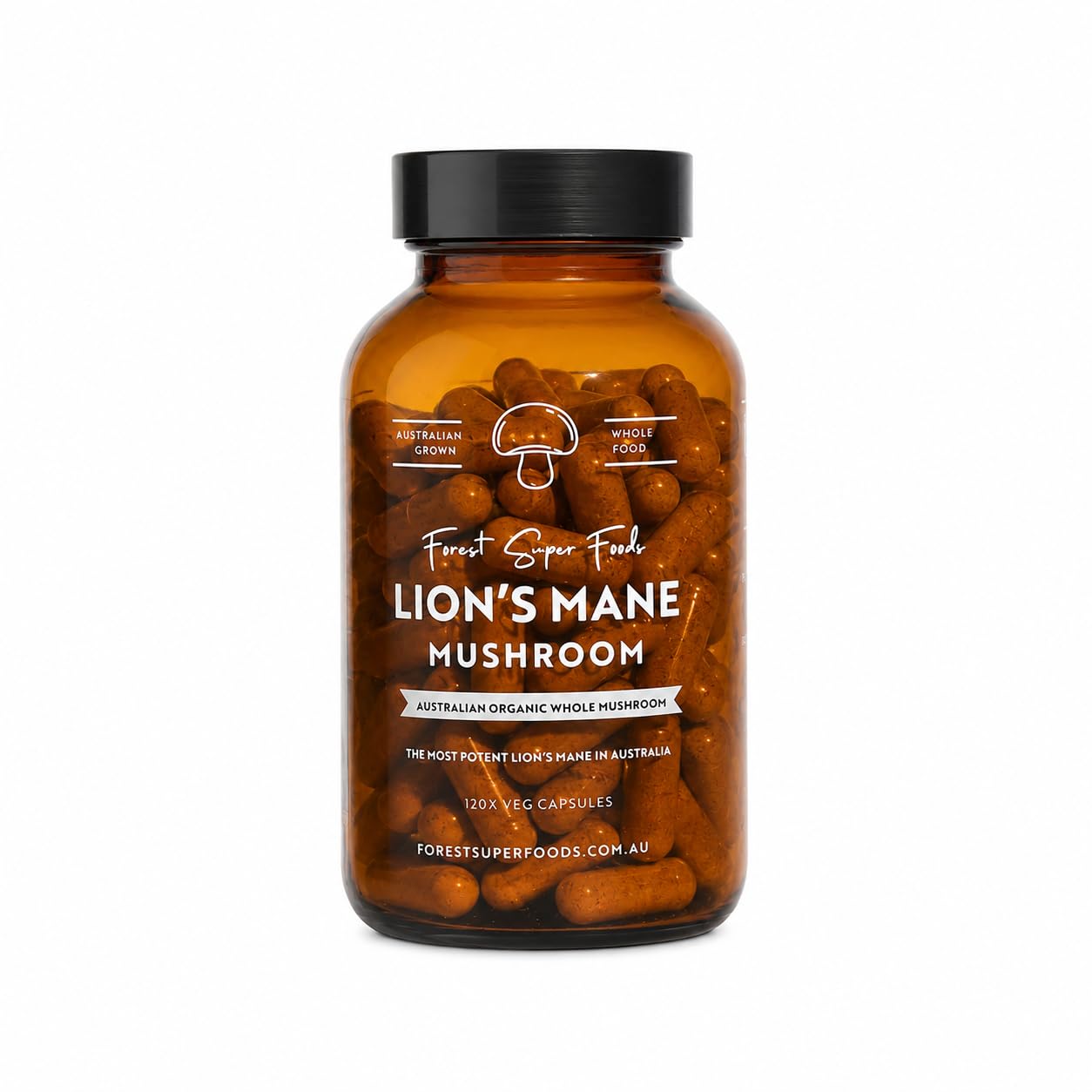 Forest Super Foods Lion's Mane Mushroom Capsules 120 Capsules