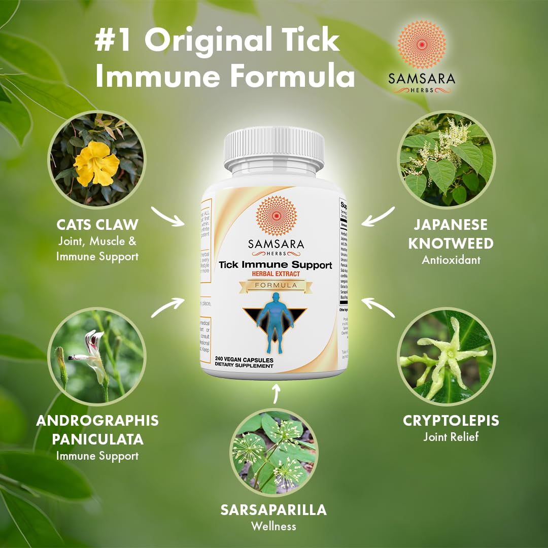 Samsara Herbs Tick Immune Support Capsules 240 Count