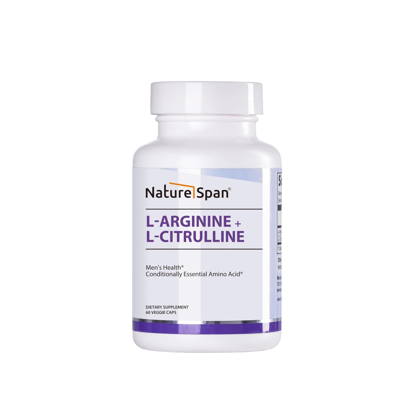 NATURESPAN L-Arginine + L-Citrulline, Eggplant Care, 60 Capsules