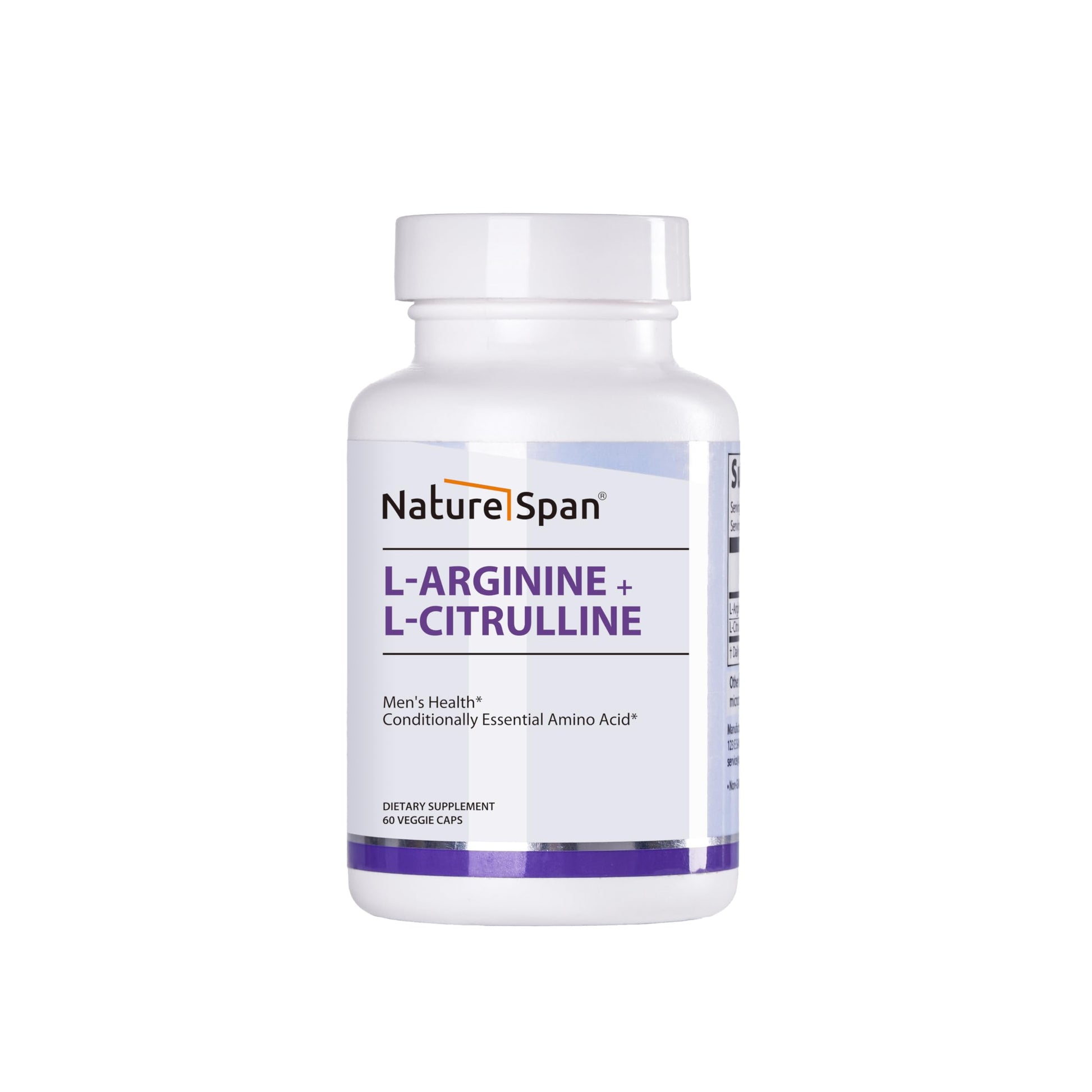 NATURESPAN L-Arginine + L-Citrulline, Eggplant Care, 60 Capsules
