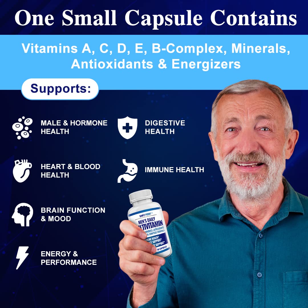 Simply Potent Daily Multivitamin for Men 60 Capsules
