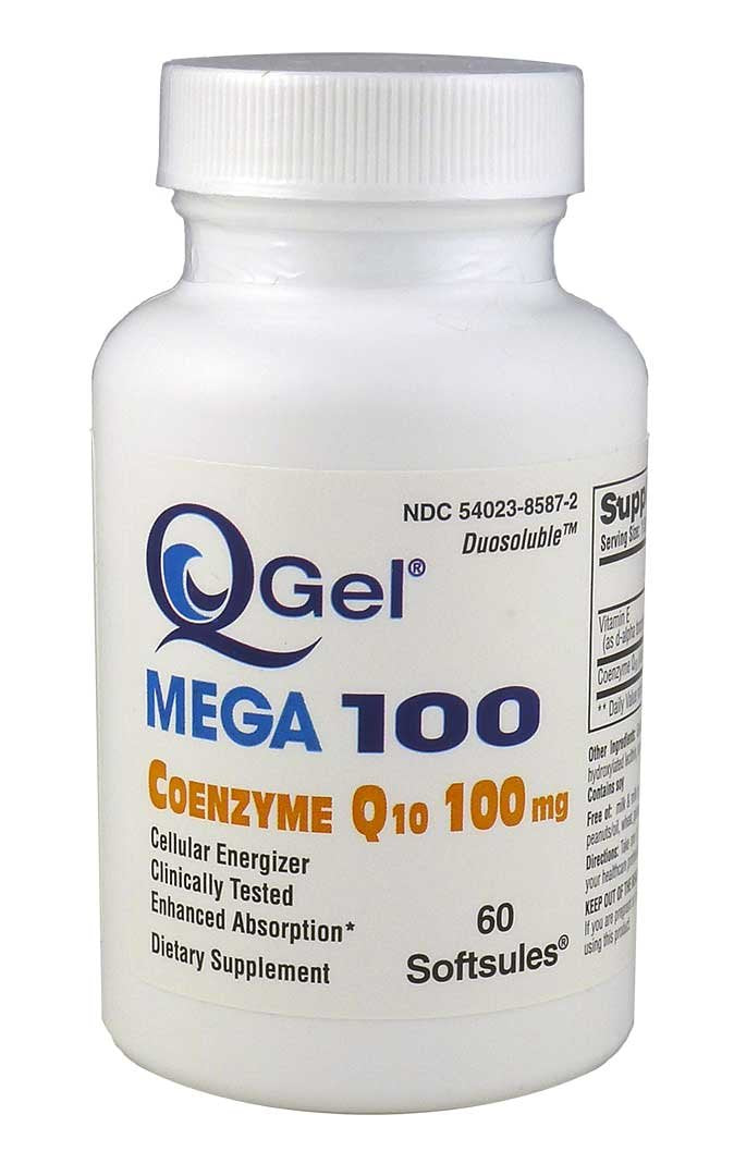 Q-Gel Mega 100 (100mg Hydrosoluble CoQ10) Softgels, 60