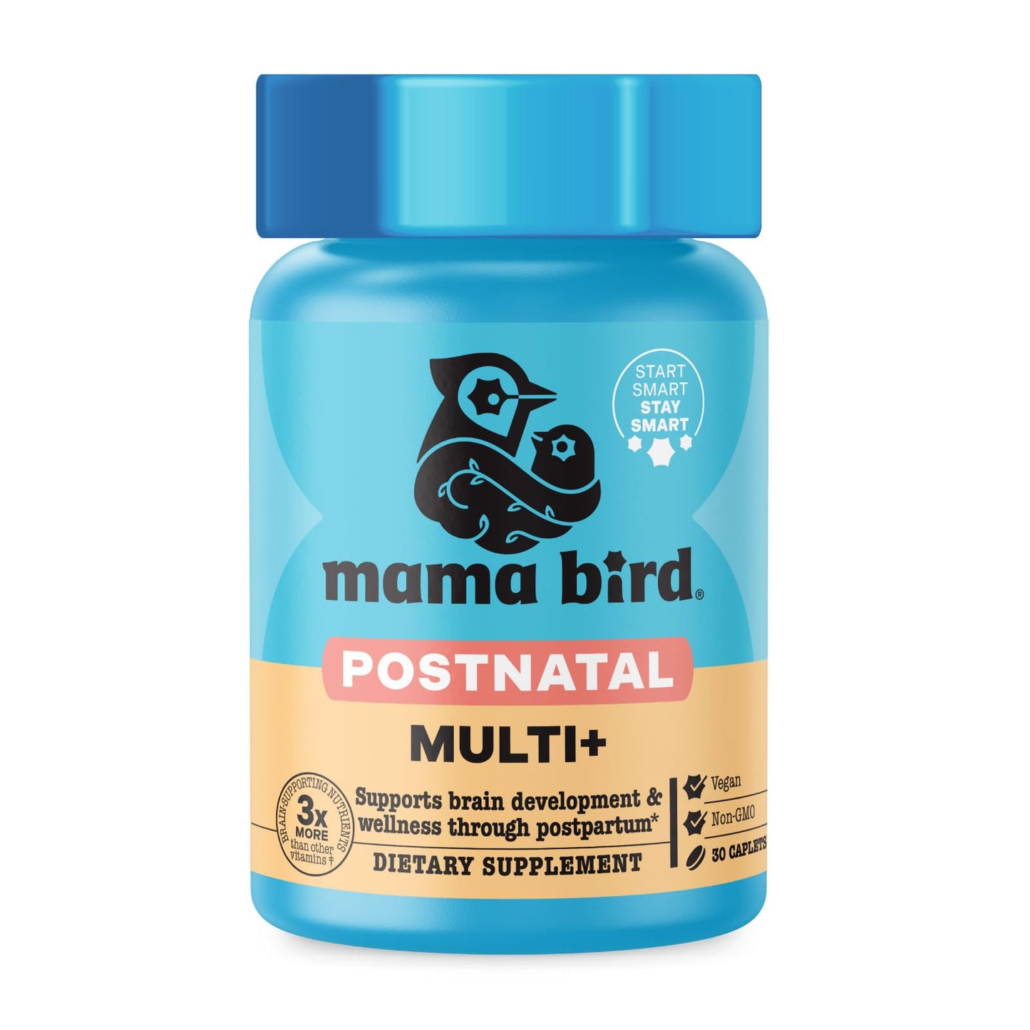 Best Nest Wellness Mama Bird Postnatal Multi+ Caplets 30 Count