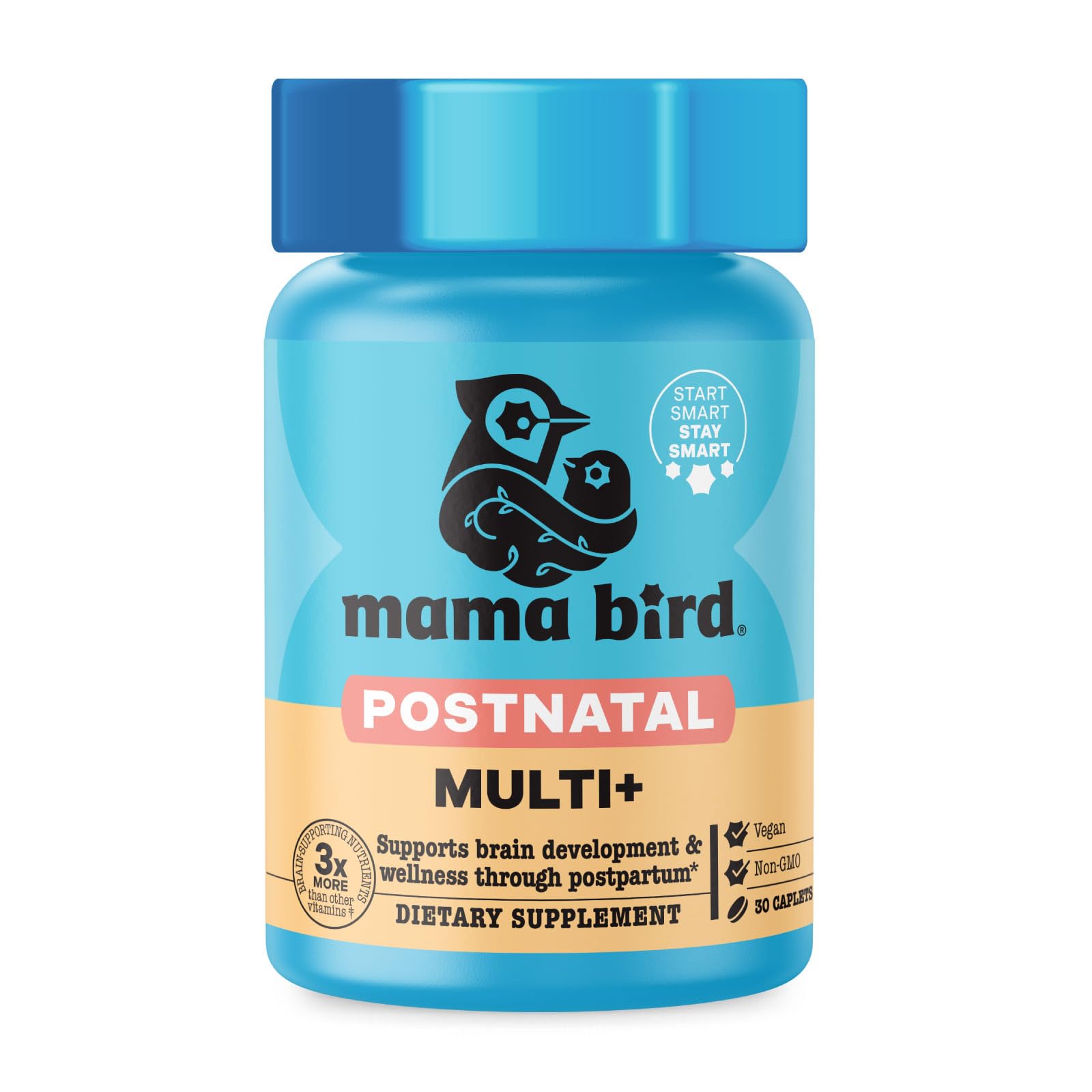 Best Nest Wellness Mama Bird Postnatal Multi+ Caplets 30 Count