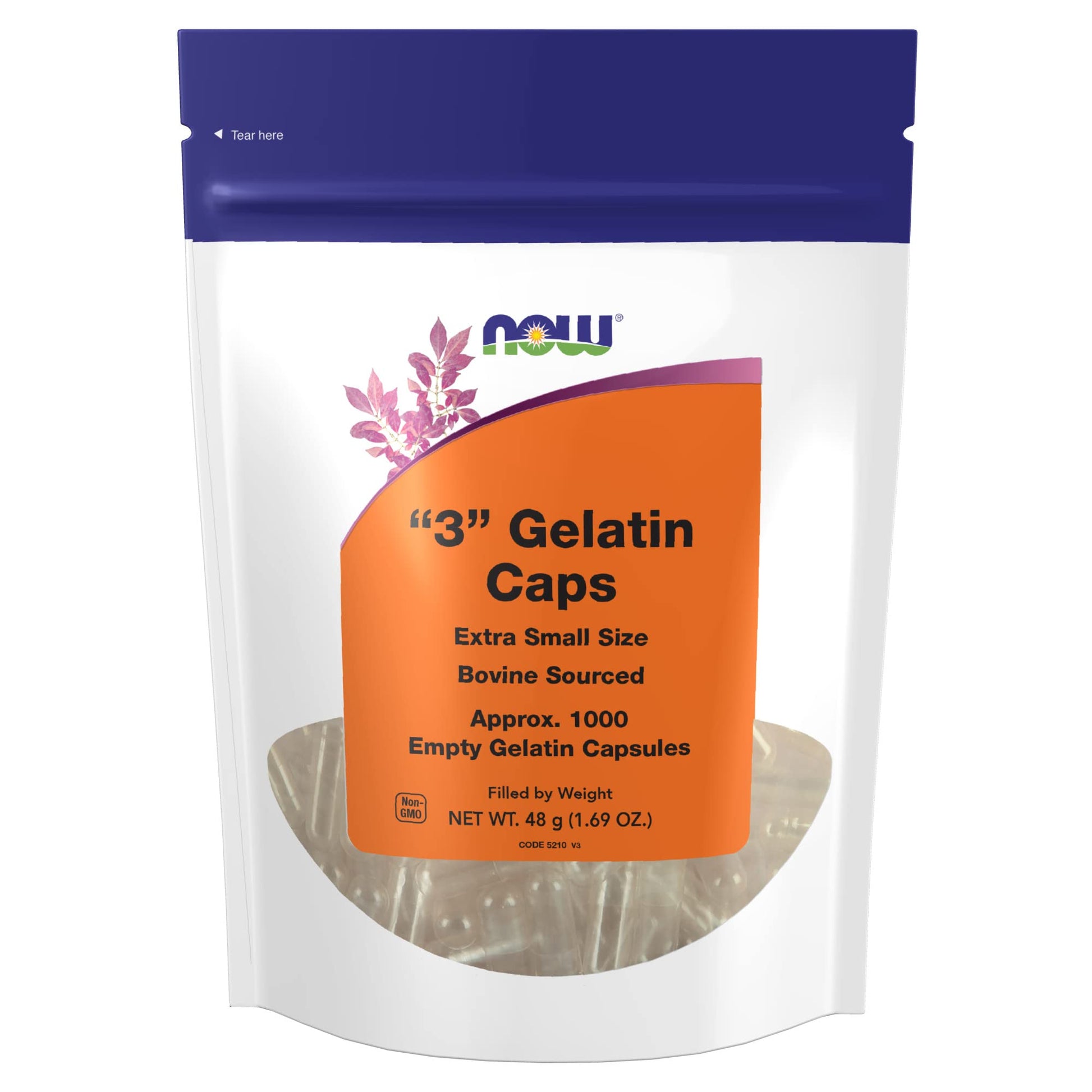NOW Foods Empty Gelatin Capsules 1000 Capsules