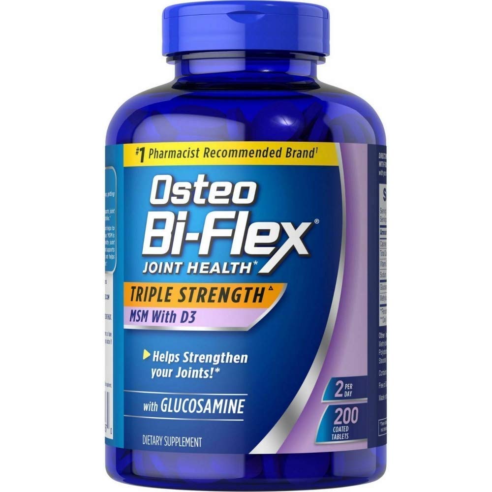 Osteo Bi Flex Glucosamine 1500 mg Vitamin D 1000 IU Tablets, 200 Count