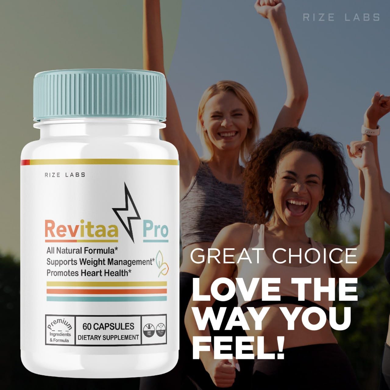 Rize Labs Revitaa Pro Weight Loss Pills Capsules 60 Count