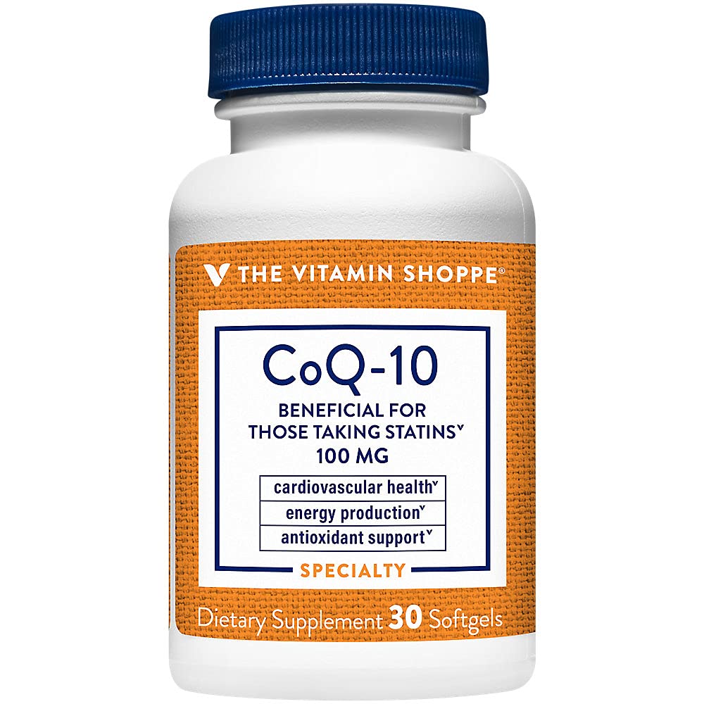 The Vitamin Shoppe CoQ-10 100mg Softgel, 30 Count