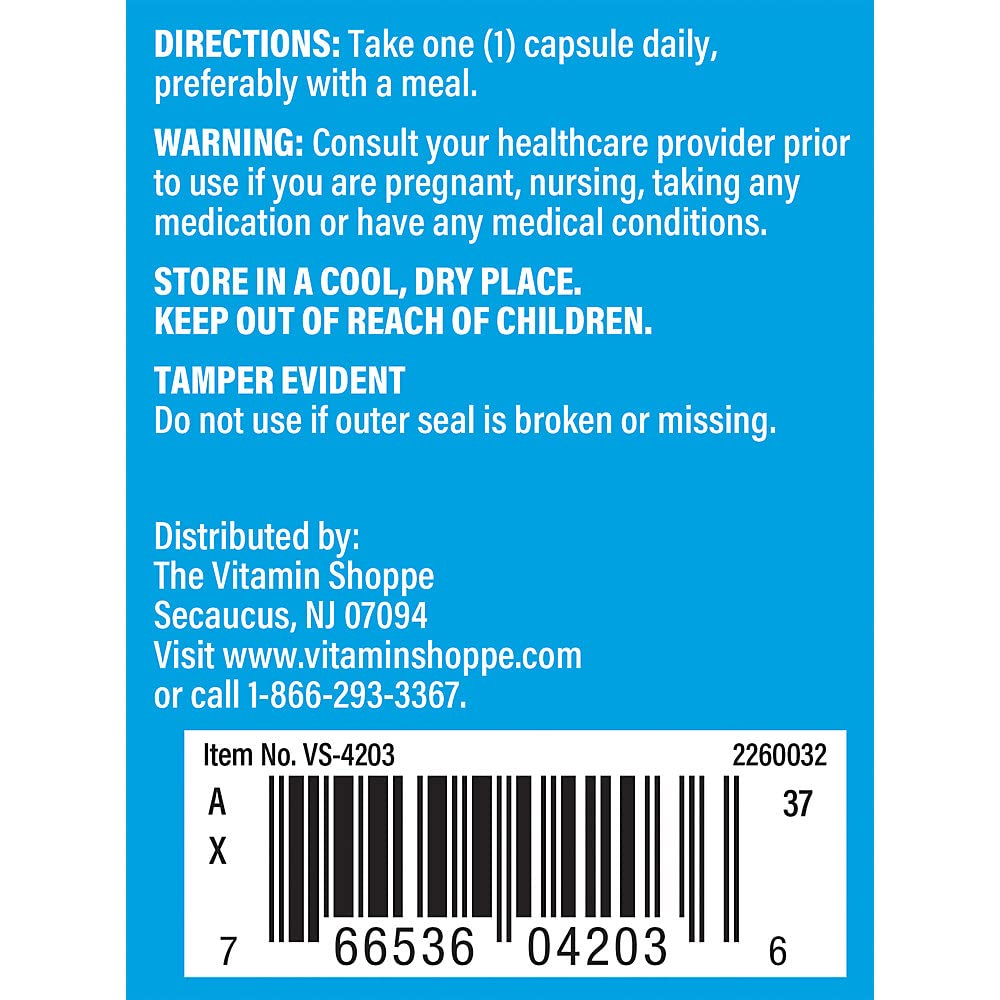 The Vitamin Shoppe Vitamin D3 K2 5000 IU, 120 Capsules