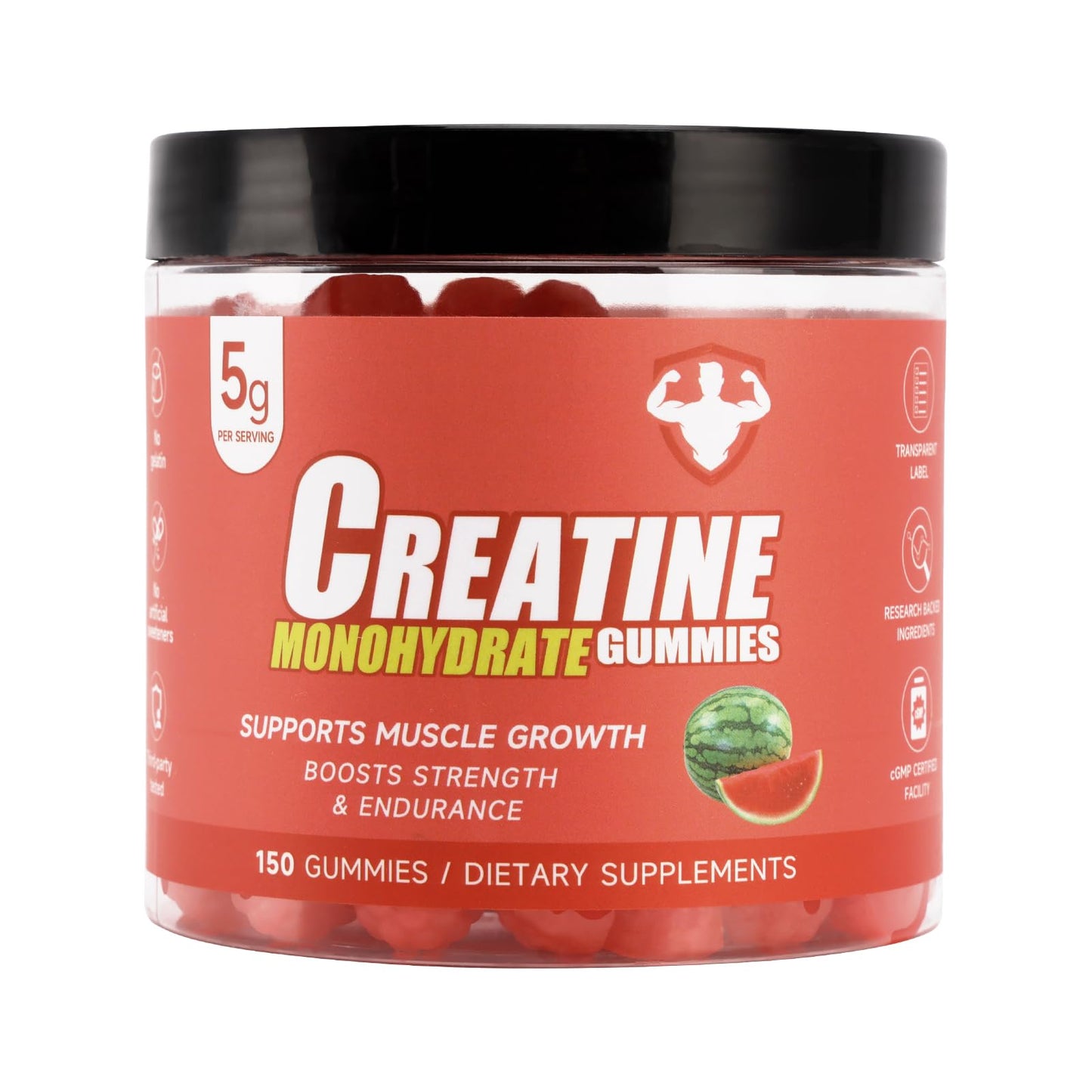 Bruce & Shark Creatine Monohydrate Gummies 150 Count