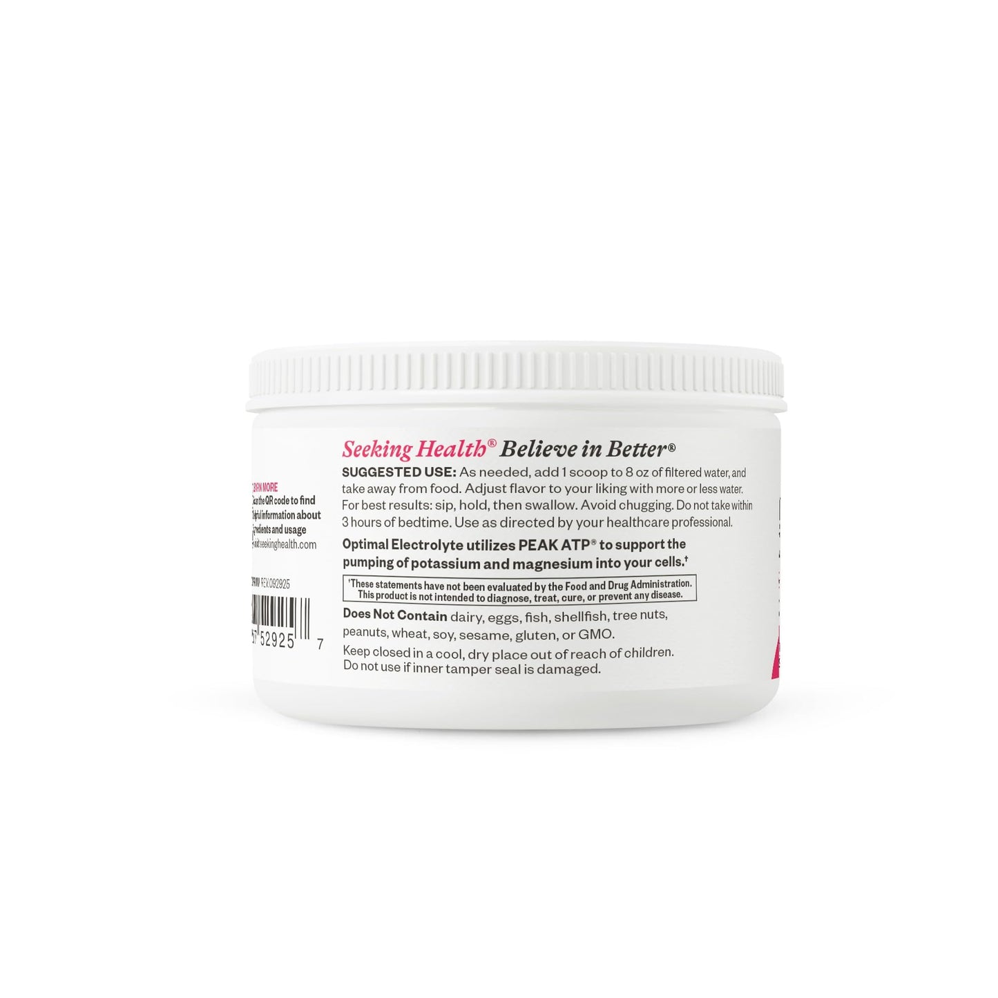 Seeking Health Optimal Electrolyte Strawberry Watermelon Powder 7.83 Ounce