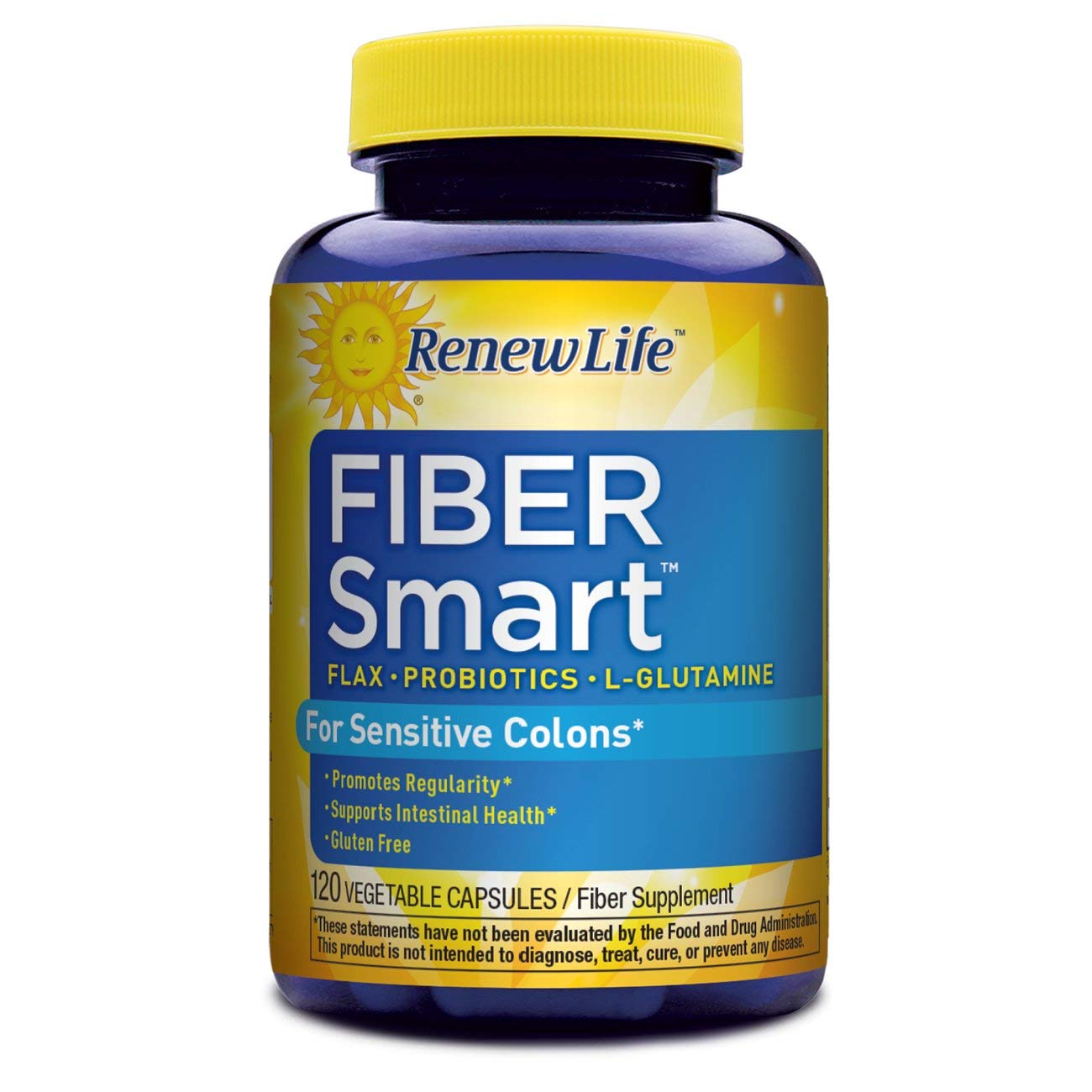 Renew Life Fiber Smart For Sensitive Colons Capsules, 120 Count