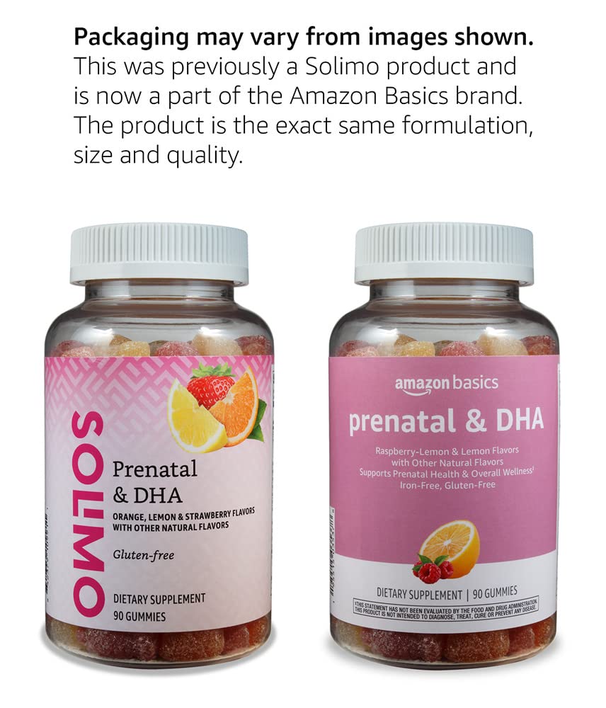 Amazon Basics Prenatal & DHA Gummy 90 Count