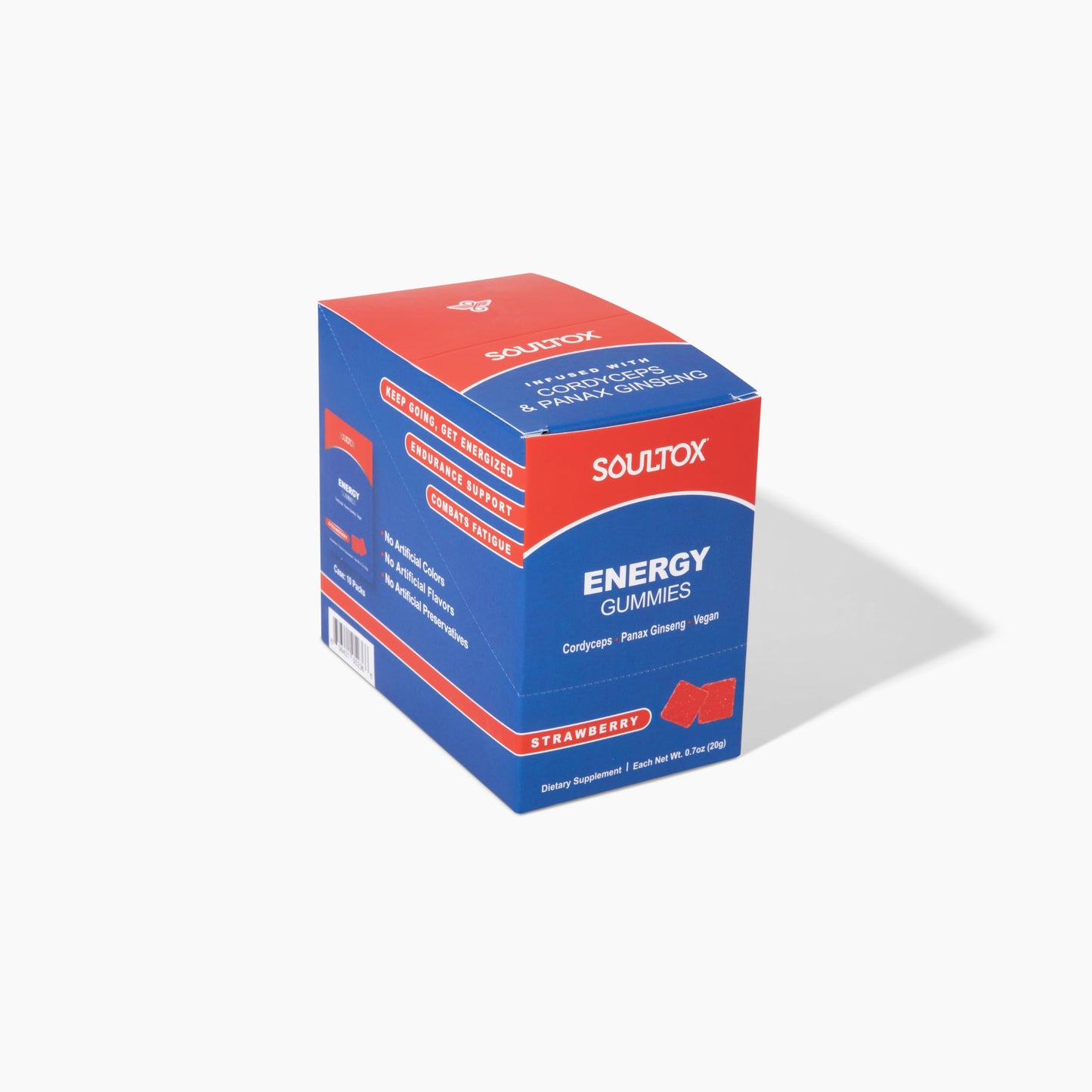 Lucky Soul Soultox Energy Mushroom Gummies, 1 Pack
