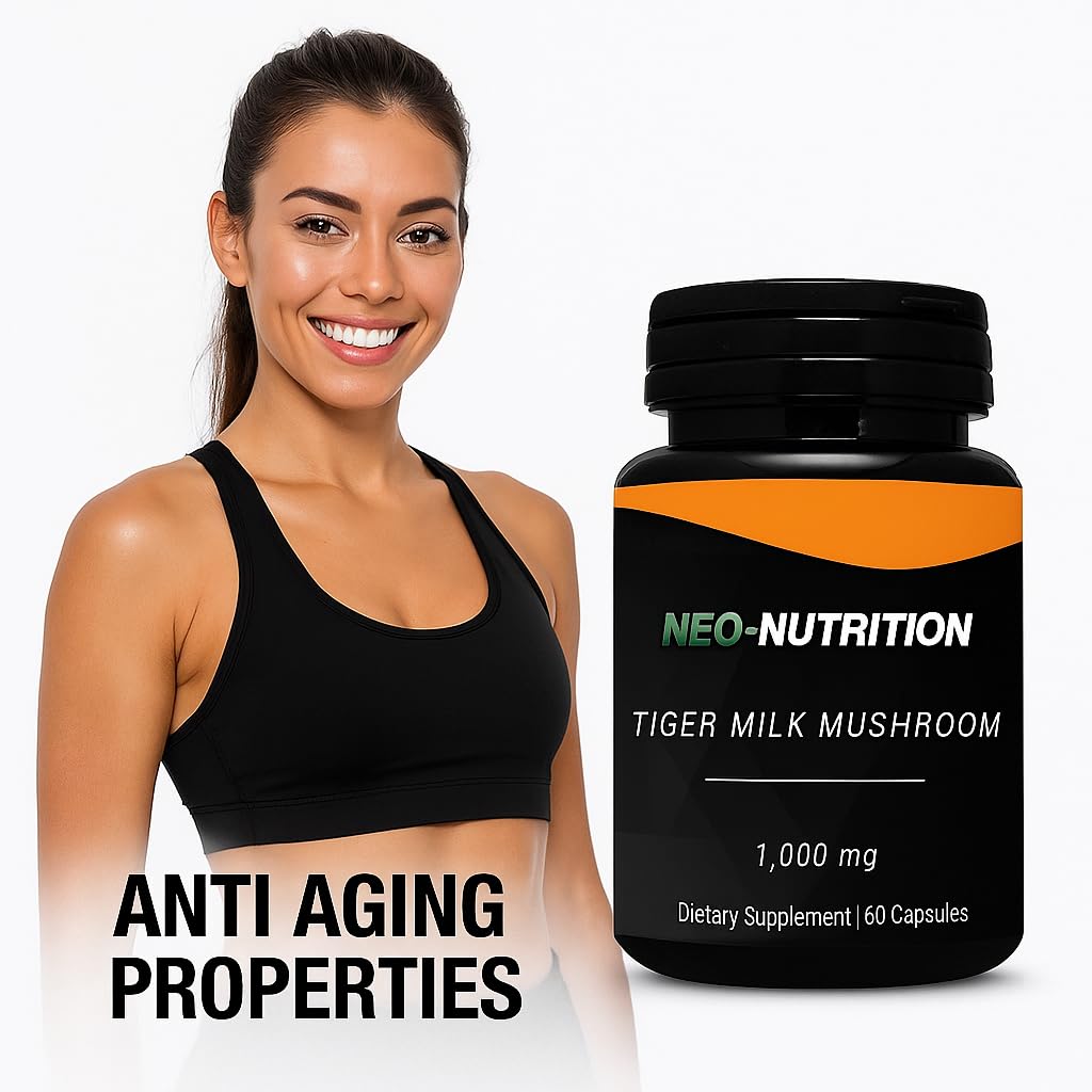 NEO-NUTRITION Tiger Milk Mushroom 1000mg Rhinocerus Sclerotium Capsules 60