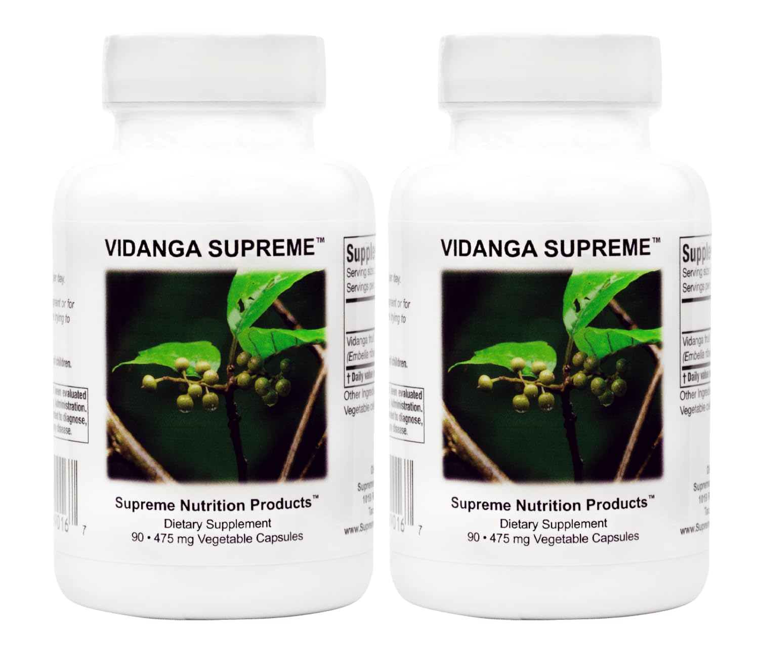 Supreme Nutrition Products Vidanga Supreme Capsules 180 Count