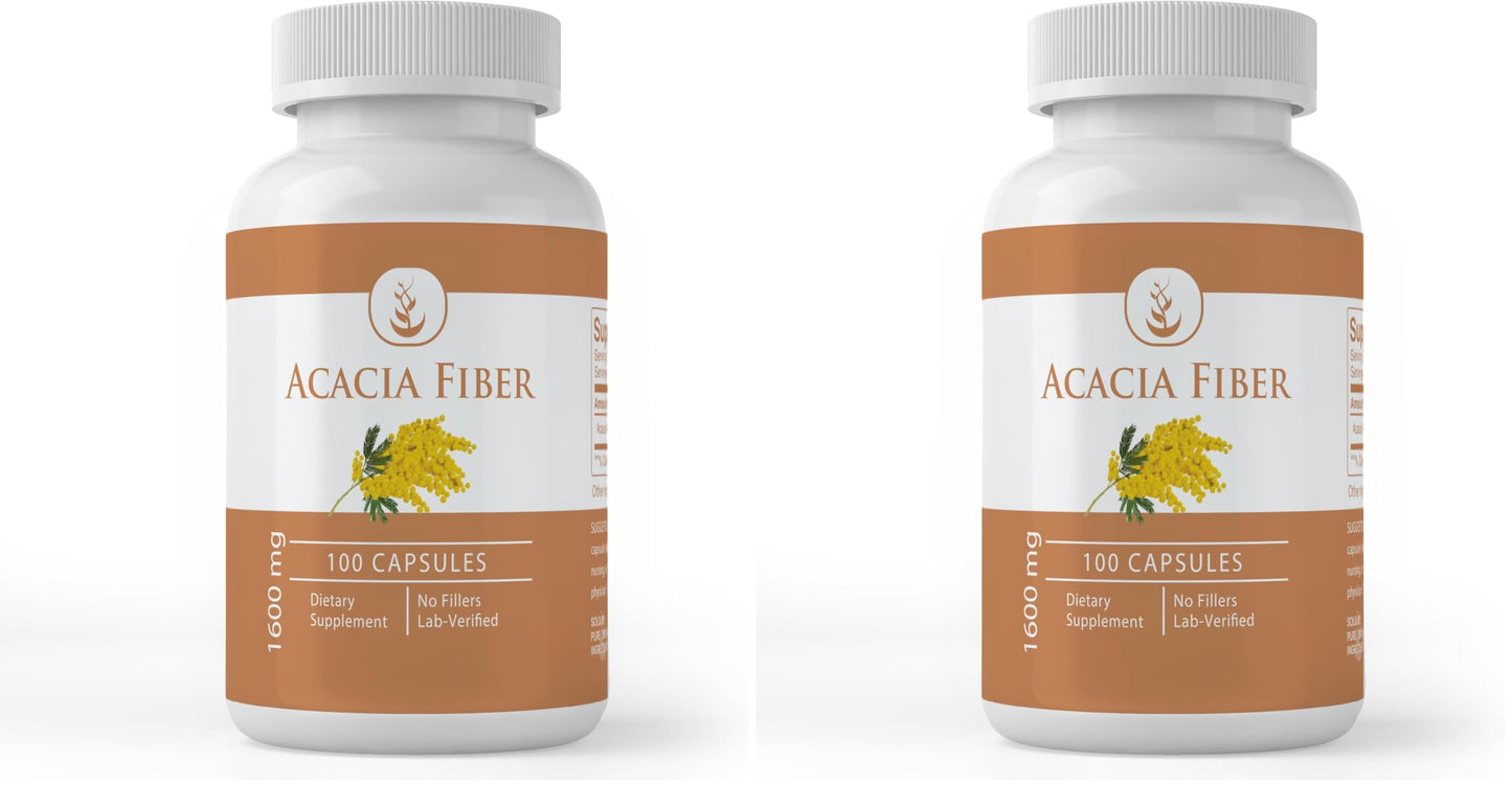 Pure Organic Ingredients Acacia Fiber 200 Capsules