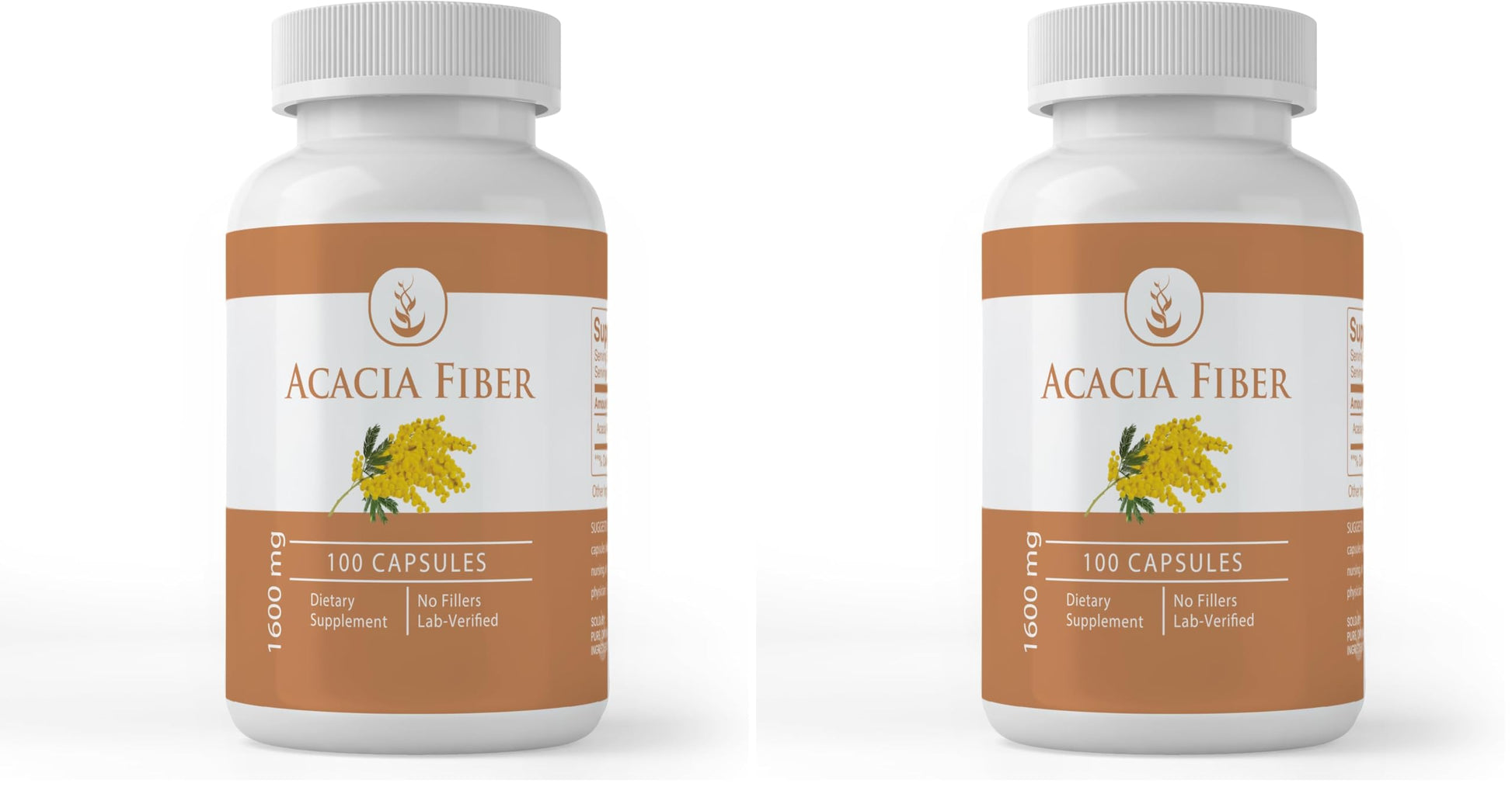 Pure Organic Ingredients Acacia Fiber 200 Capsules