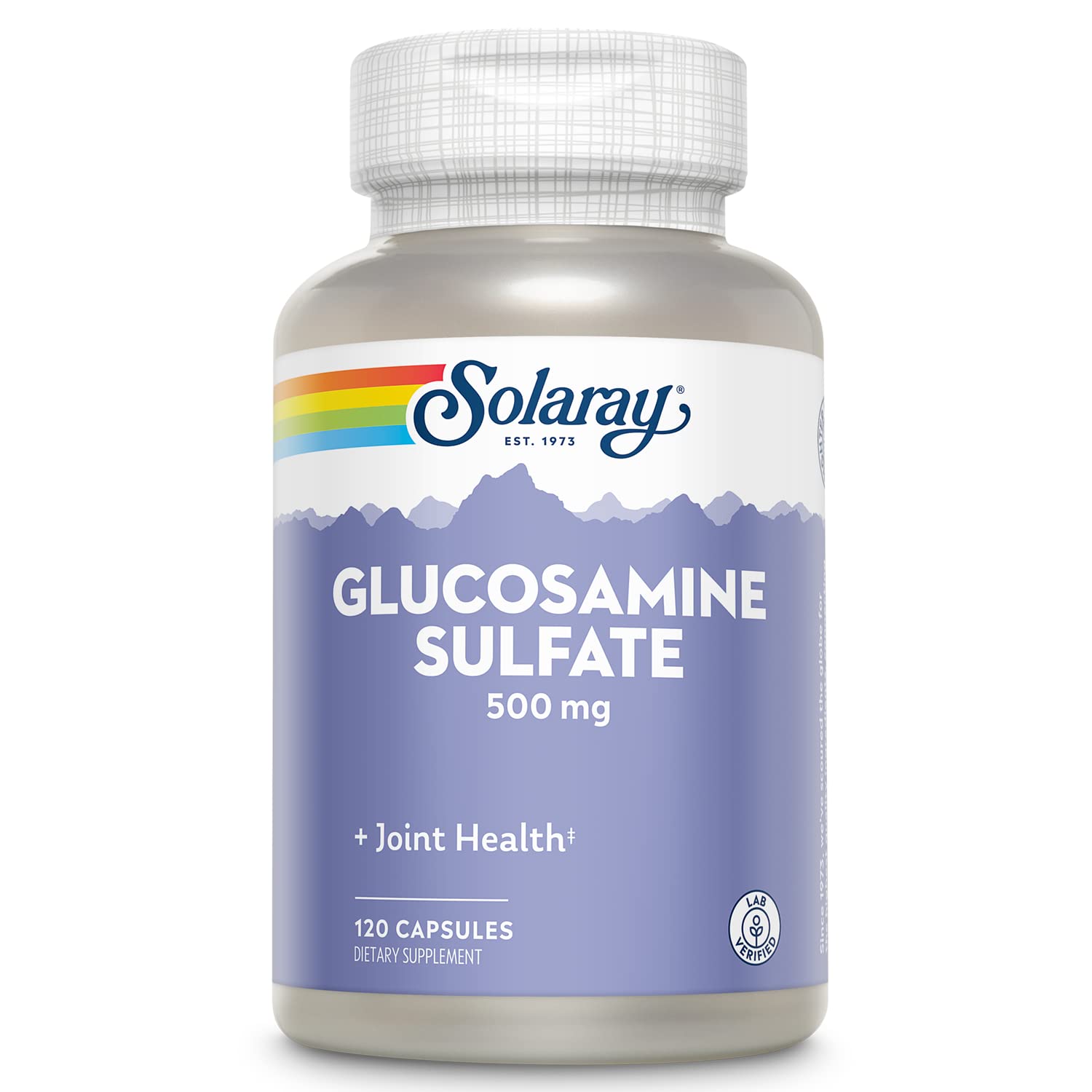 Solaray Glucosamine Sulfate 500 mg Capsules, 120 Count