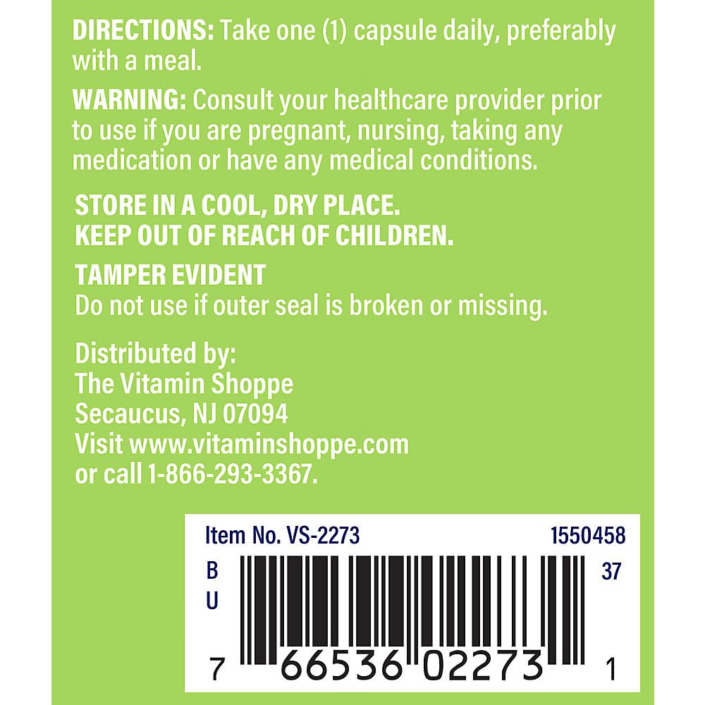 The Vitamin Shoppe Milk Thistle 300 mg Capsules, 100 Count