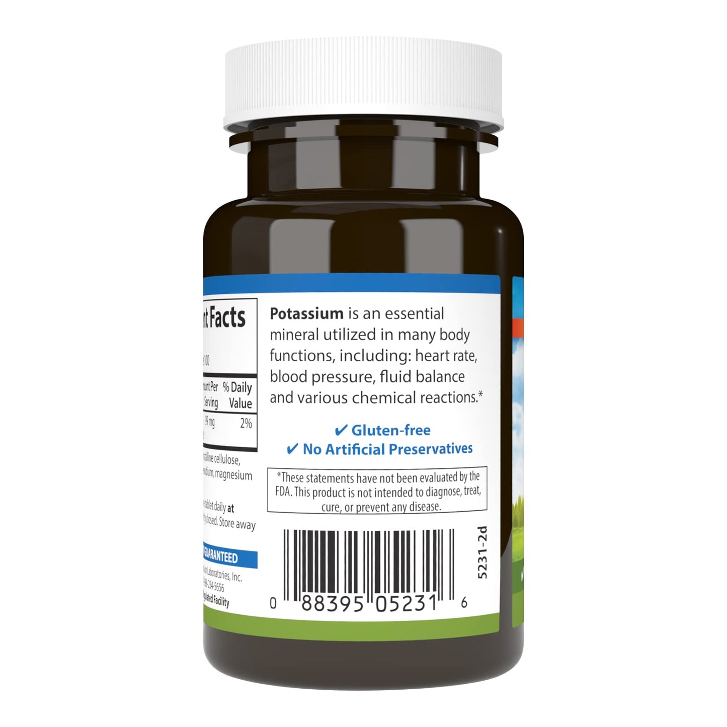Carlson Potassium 99 mg Promotes Nerve Health & Muscle Function 100 Tablets