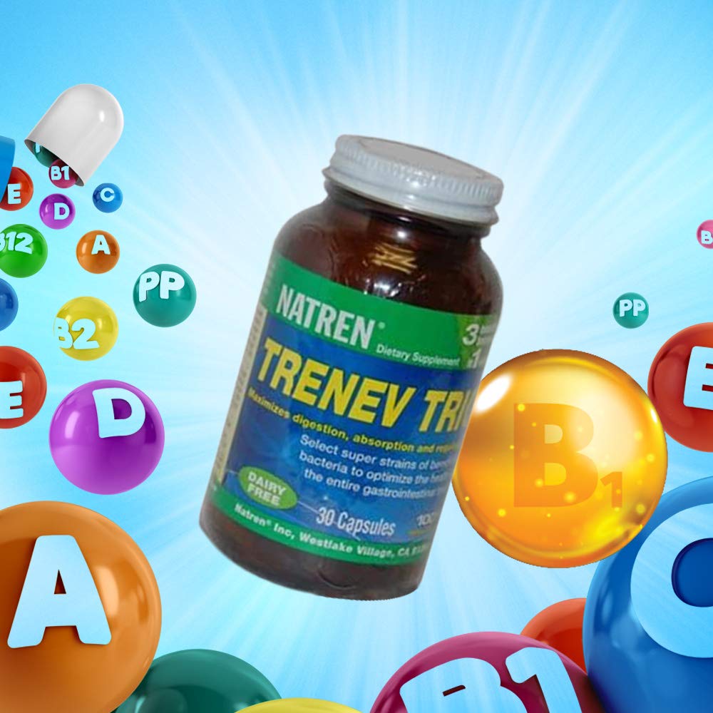 Biotherapy Natren Trenev Trio Probiotic Capsule, 30 Capsules