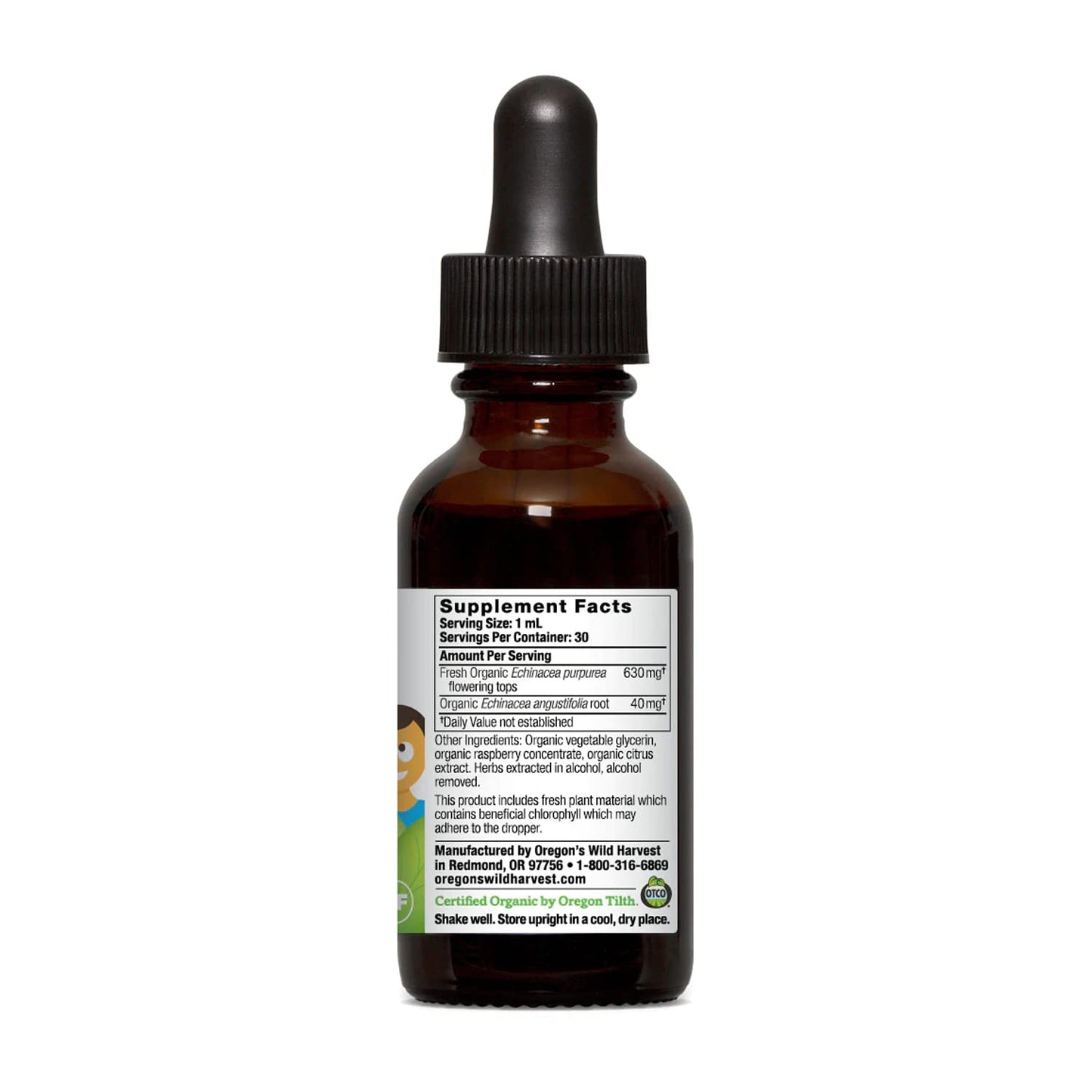 Oregon's Wild Harvest Children's Echinacea Raspberry Capsule, 1 Capsule