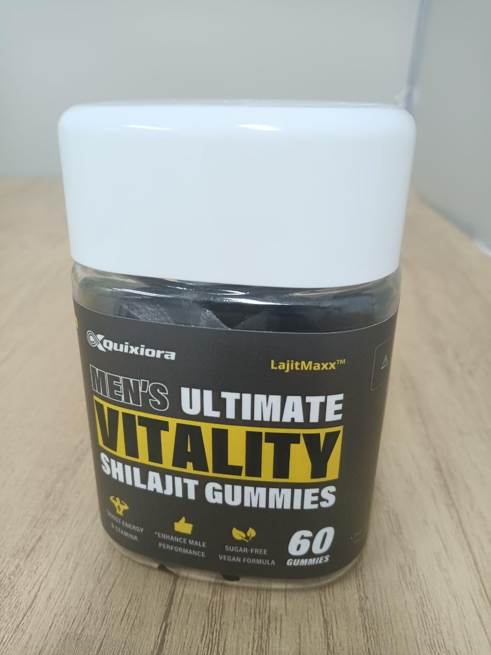 Quixiora Shilajit Gummies for Men – 85+ Trace Minerals & Fulvic Acid, 120 Gummies