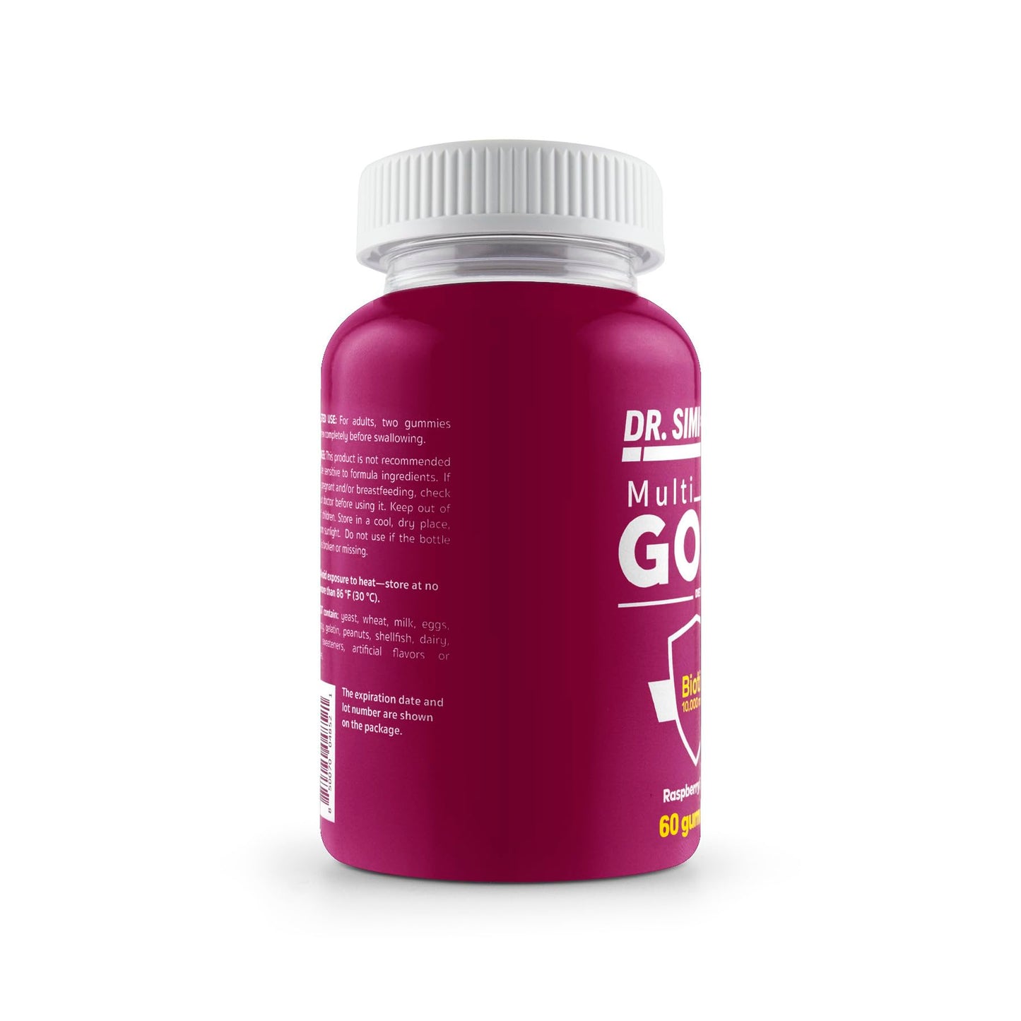 MULTI GOMI Dr. SImi Biotin 10,000 mcg Extra Strength Hair, Skin & Nails Support 60 Gummies