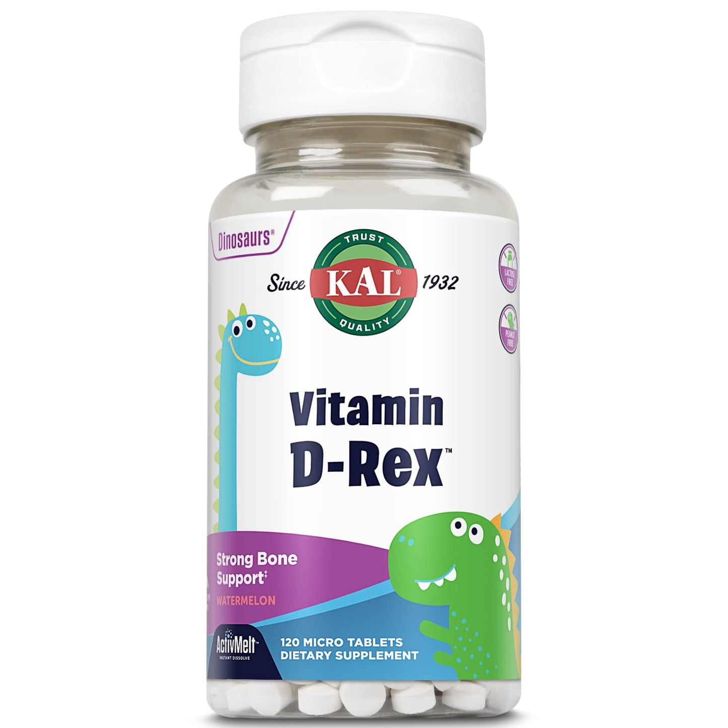 KAL Vitamin D-Rex Kids Vitamin D Micro Tablets 120