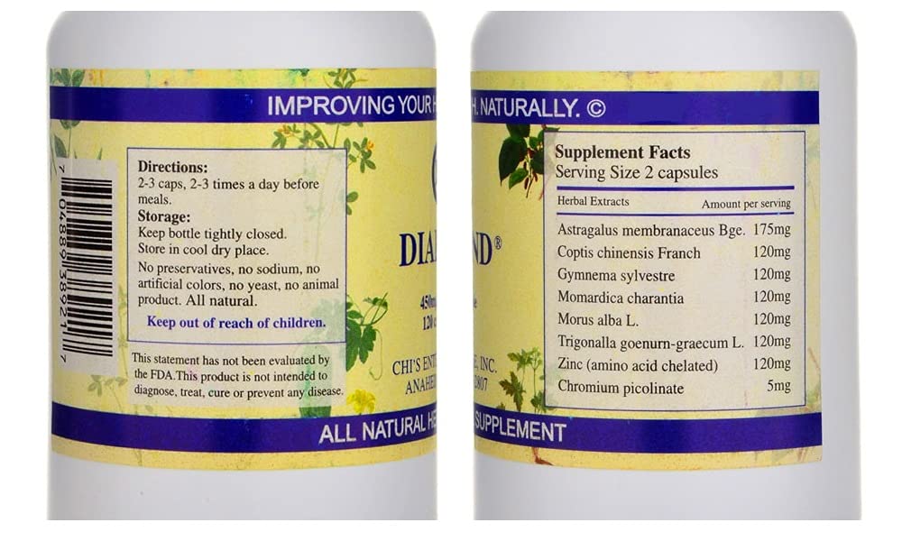 Chi's Enterprise Diabend Capsule 120 Capsules