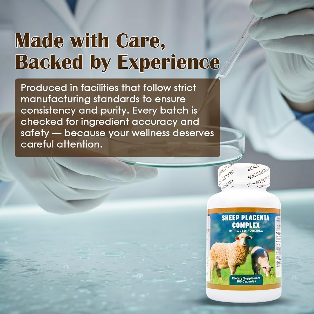 Nu-Health Sheep Placenta Complex, Fish Collagen, Grape Seed Capsules 100