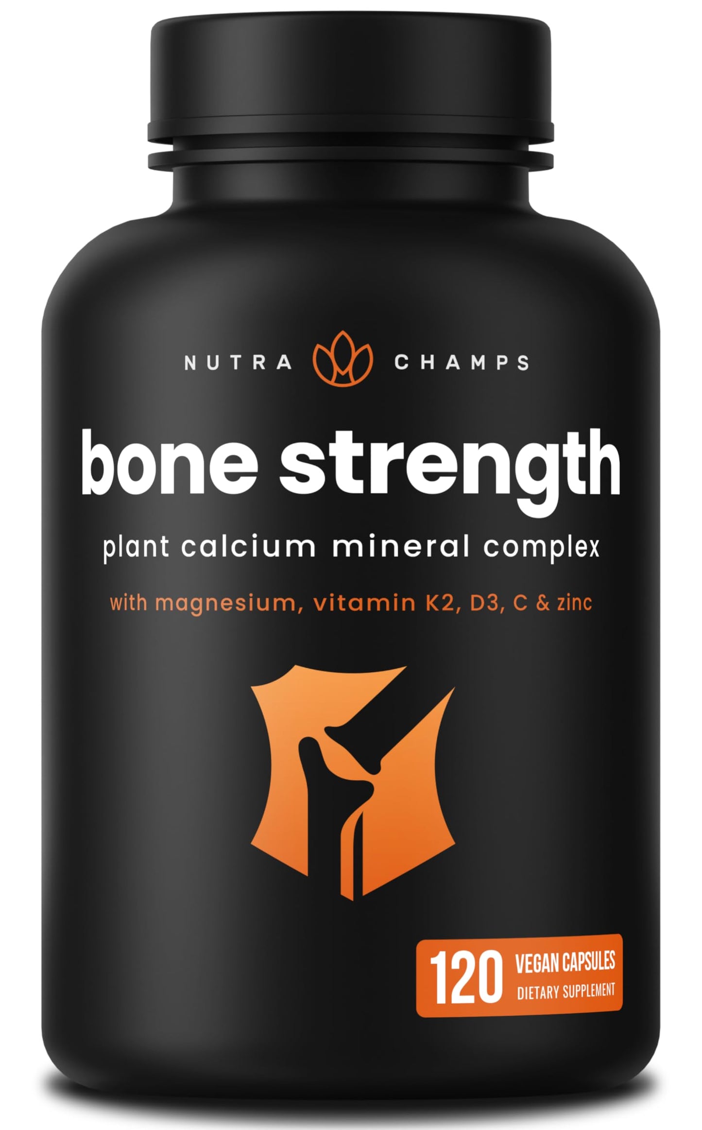 NutraChamps Calcium Supplement for Bone Strength 120 Capsules