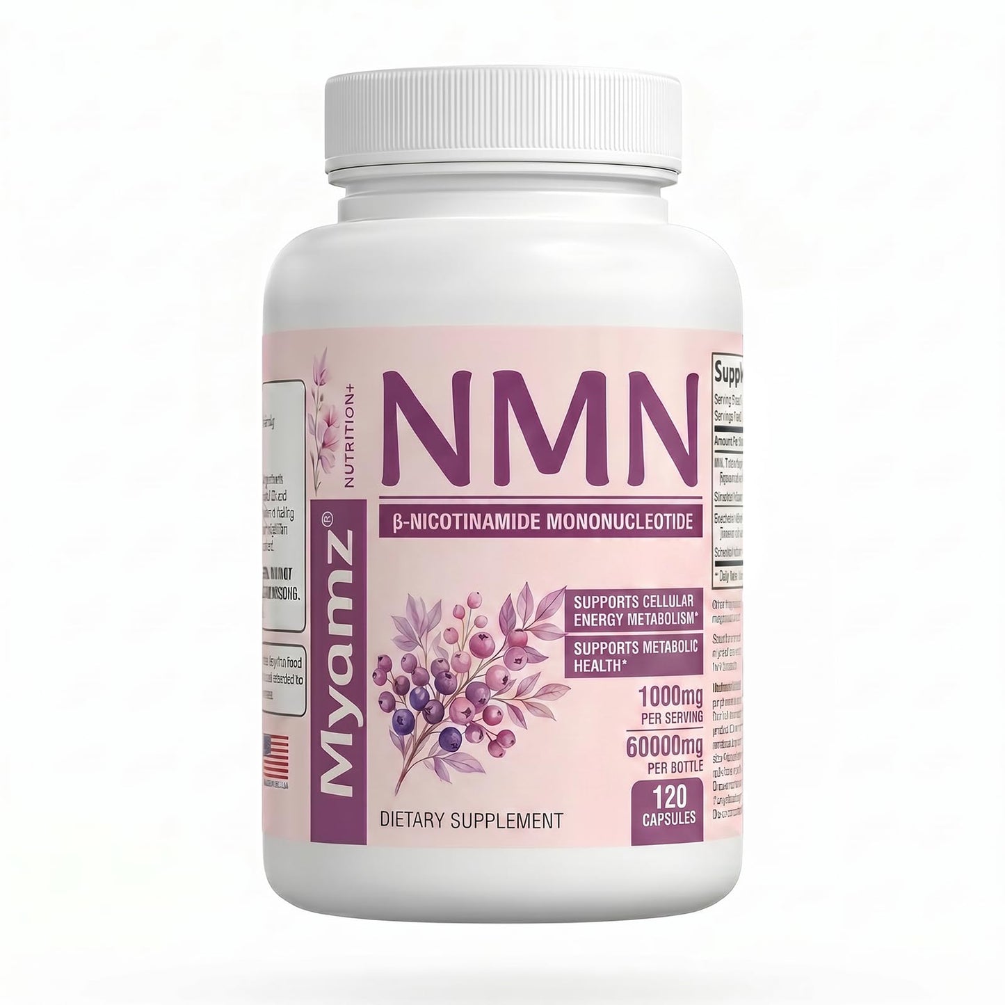 Myamz NMN Supplement 500mg Capsule 120 Count