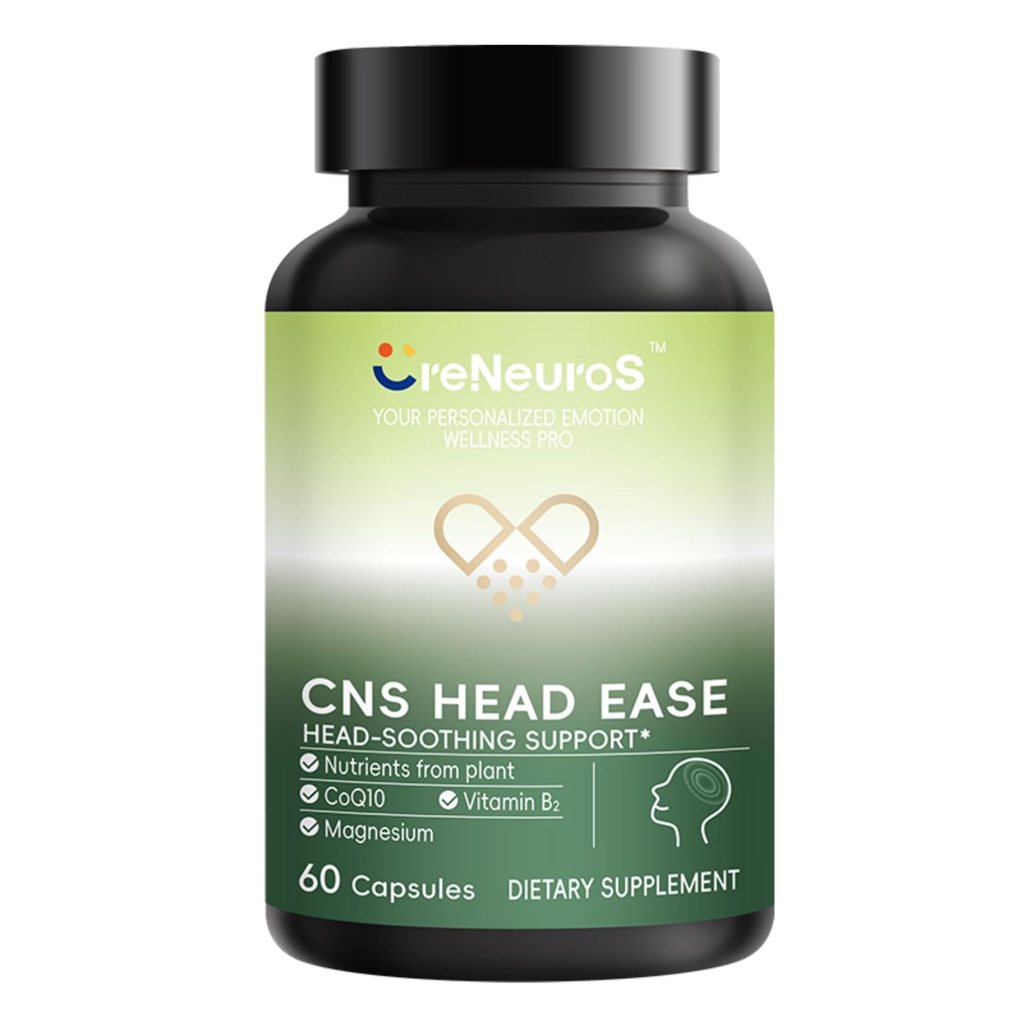 CreNeuroS CNS Head Ease Softgels, 60 Capsules