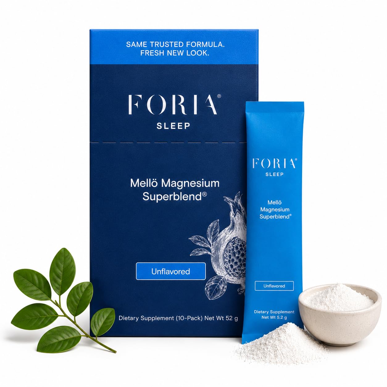 Ned Mellö Magnesium Supplement Superblend Powder - Magnesium Glycinate with L-Theanine, GABA, and Trace Minerals - Supports Sleep, Relaxation, and Balanced Energy - 2.05 Ounces Pack of 10