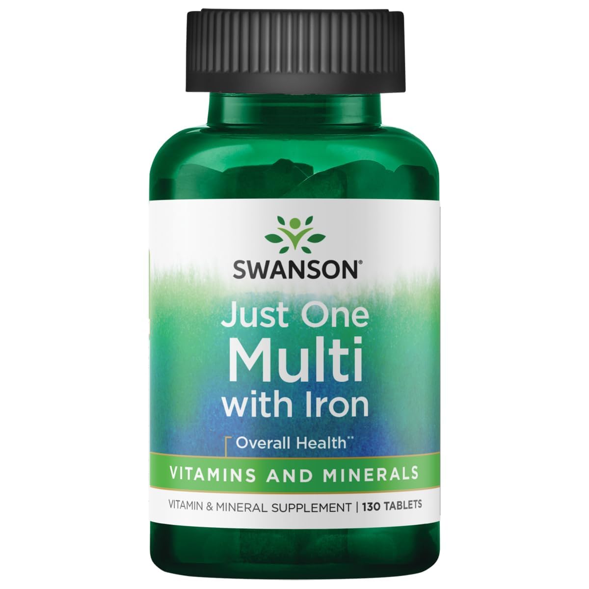 Swanson Century Formula Multivitamin with Iron Tablets 130 Count