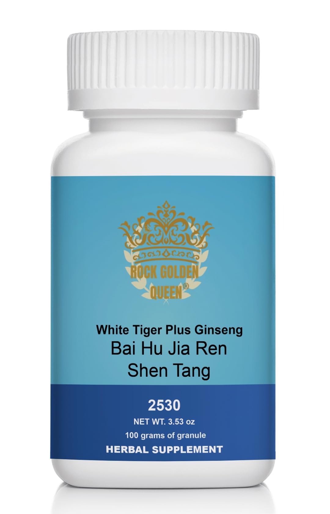 Rock Golden Queen Bai Hu Jia Ren Shen Tang White Tiger Plus Ginseng Granules 5:1 Herbal Extract Powder 3.53 oz