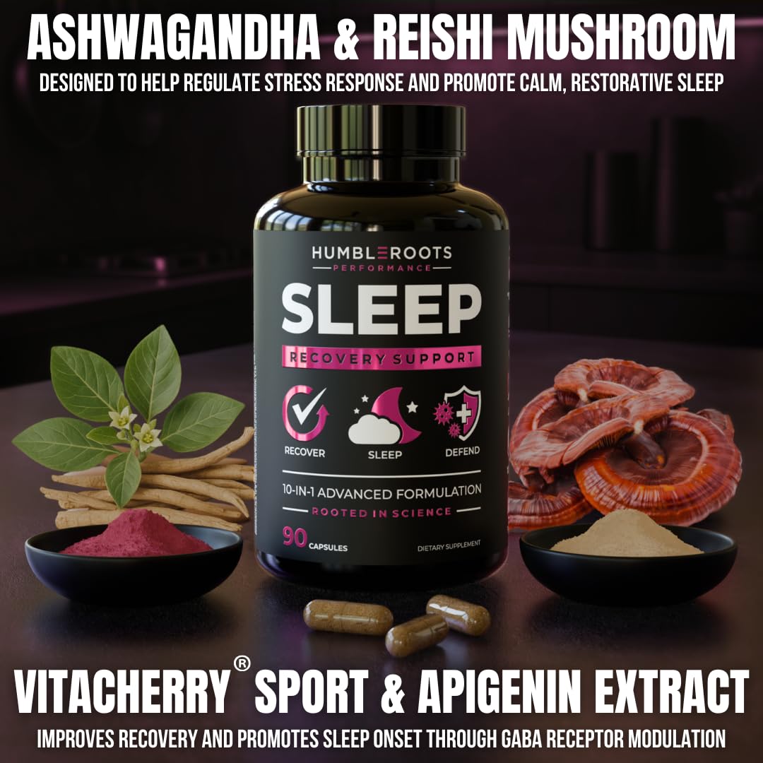 Humbleroots Performance Extra Strength Sleep Aid for Adults Capsule 90 Count