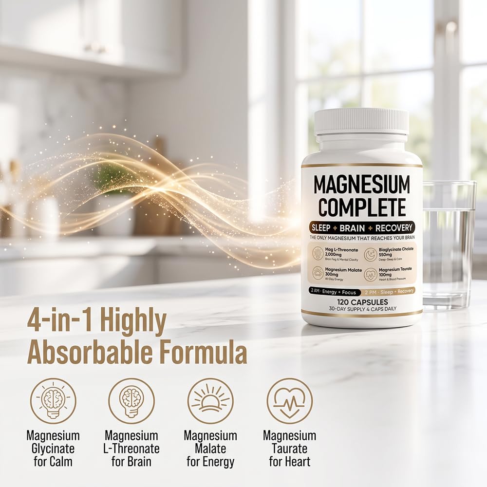 VERTISOOTH 4 in 1 Magnesium Complex Capsules, 120 Capsules