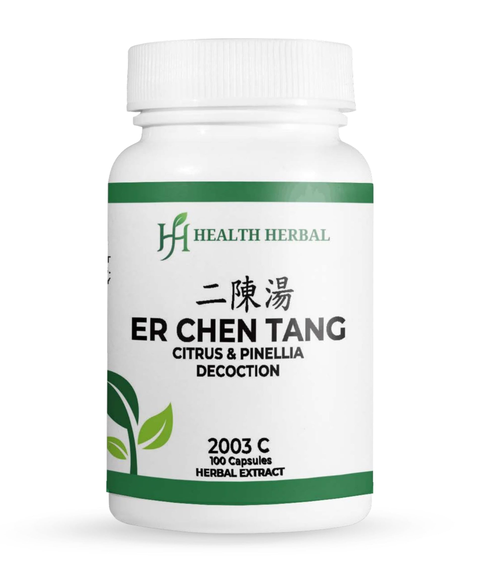 Health Herbal Er Chen Tang/Citrus & Pinellia Decoction Capsules 100 Count