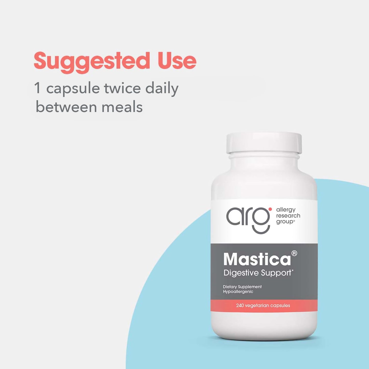 Allergy Research Group ARG Mastica Digestive Support Capsules 240 Capsules