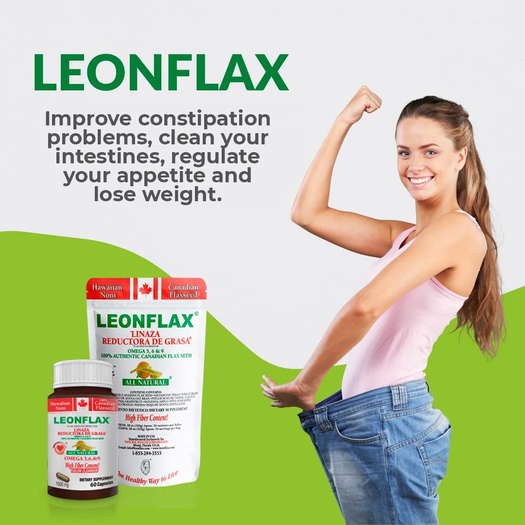 Leonflax Flax Seed Capsules, 60 Count