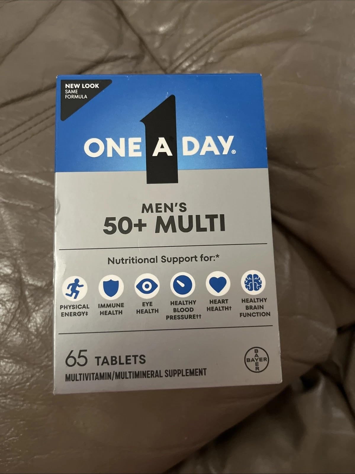 One A Day Men's 50+ Advantage Multivitamin Tablets, 65 Count