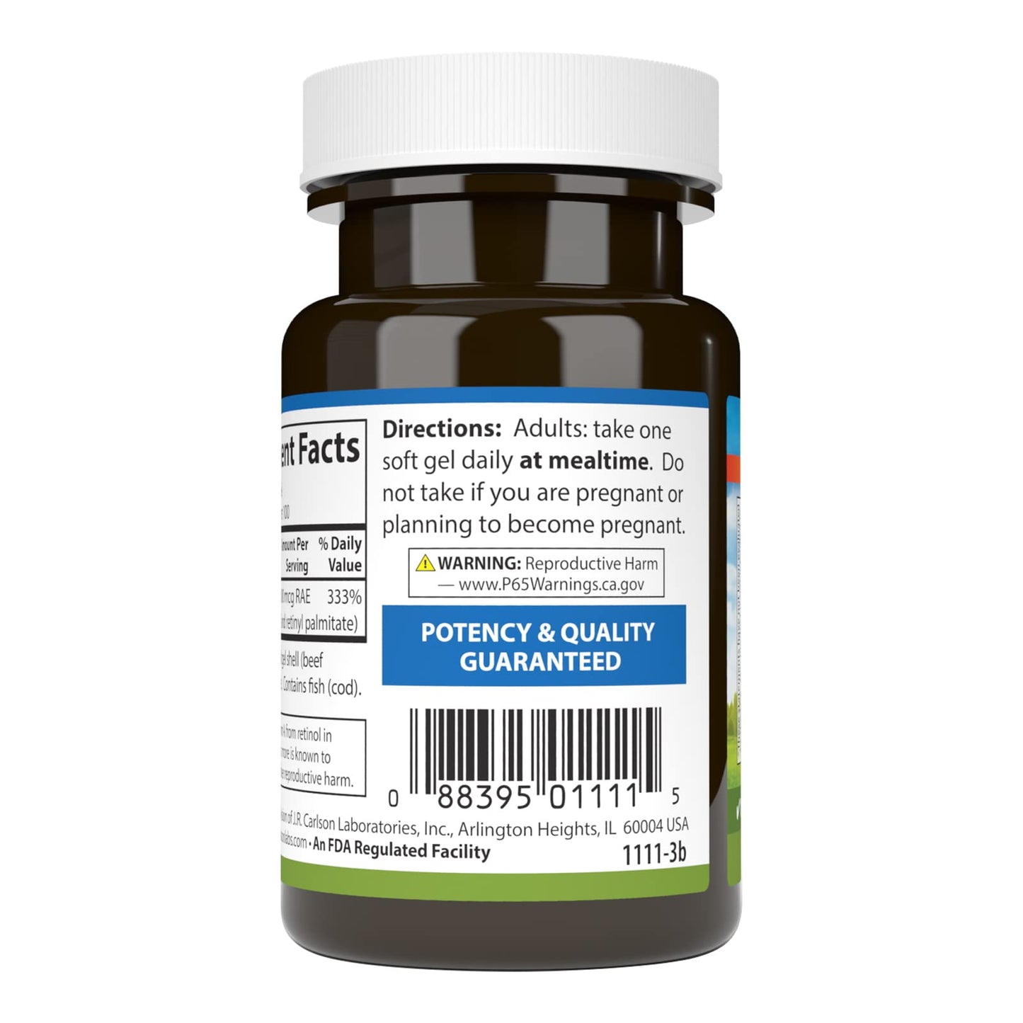 Carlson Vitamin A Softgels 100 Softgels
