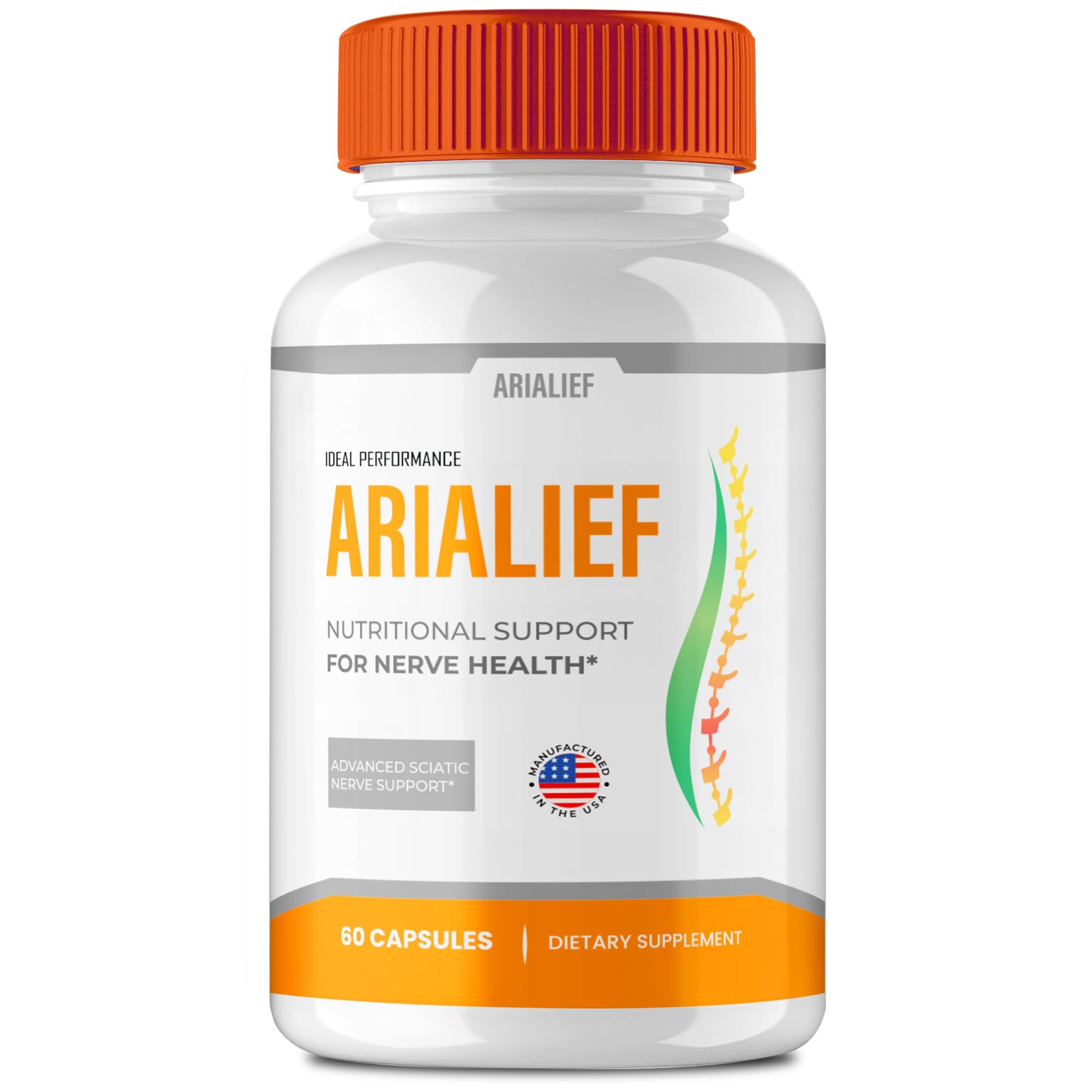 IDEAL PERFORMANCE Arialief Brain Supplements for Memory and Focus Capsules, 60 Capsules
