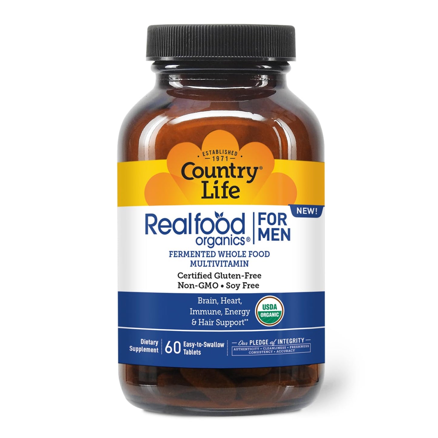 Country Life RealFood Organics for Men Tablet, 60 Tablets